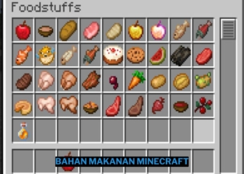 Daftar bahan makanan minecraft bergizi