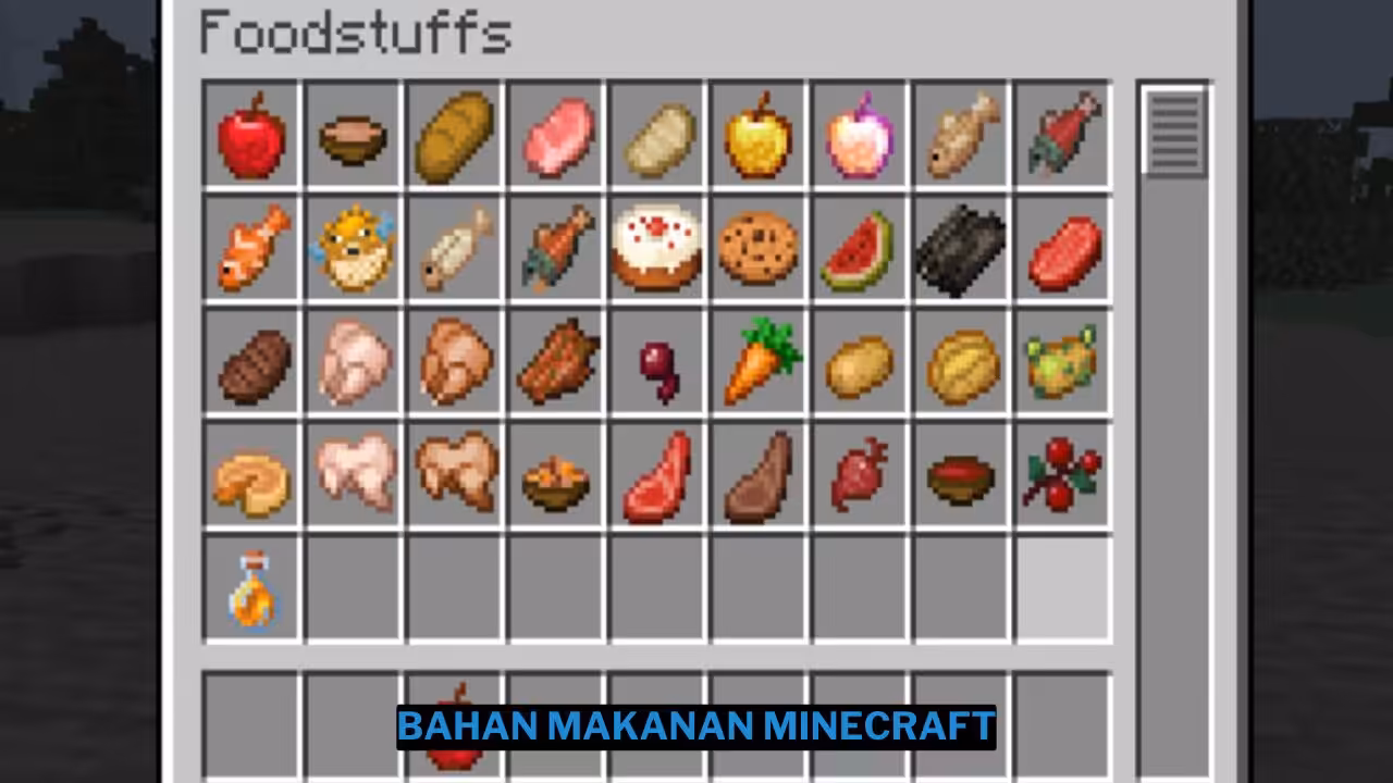 Daftar Bahan Makanan Minecraft Bergizi 1 Daftar Bahan Makanan Minecraft Bergizi