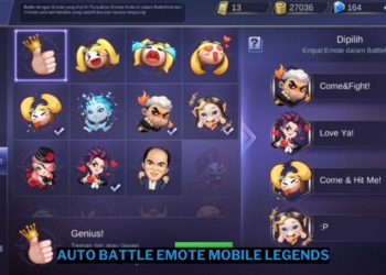 Cara menggunakan auto battle emote mobile legends