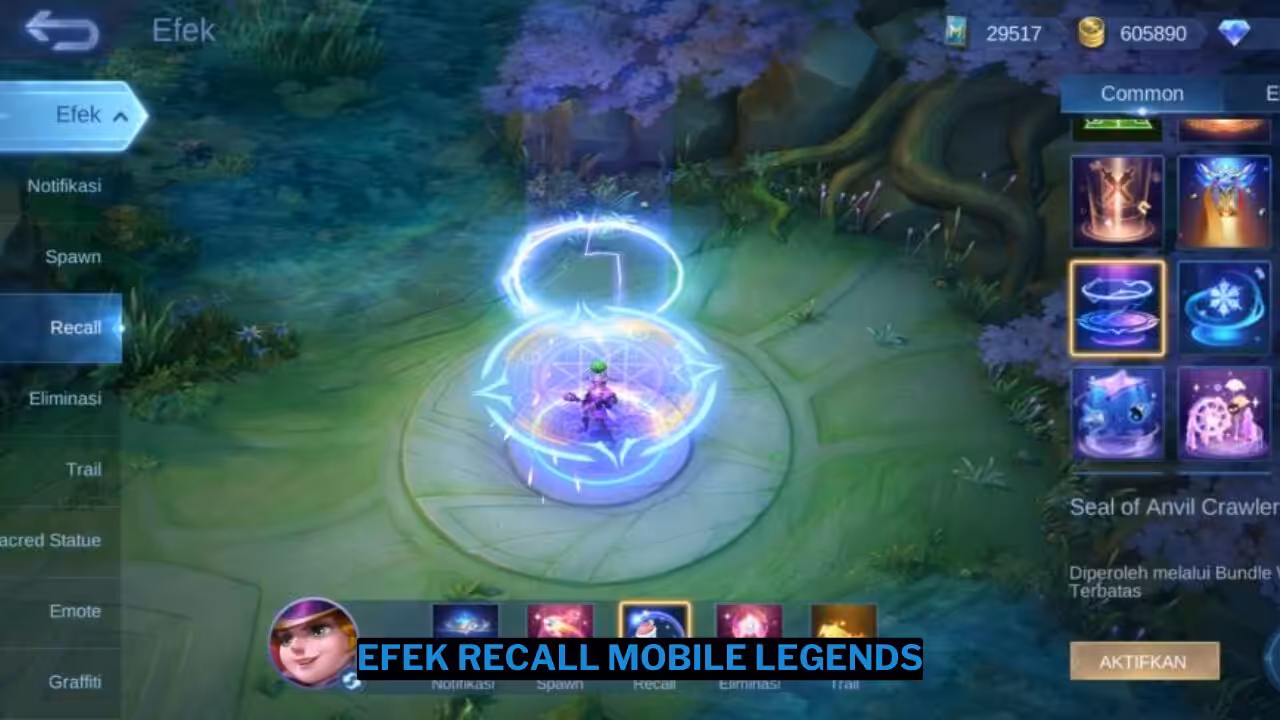 Cara Beli Efek Recall Mobile Legends Gratis Permanen