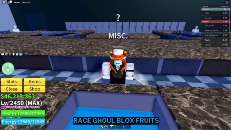 Cara mendapatkan Race Ghoul Blox Fruits