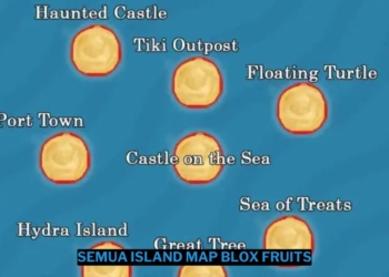 Map blox fruits: semua island dan syarat level