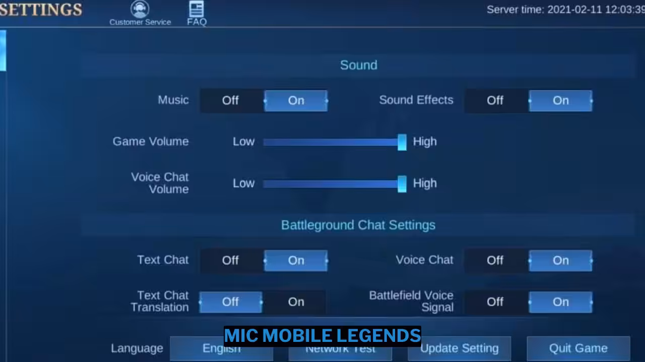 Cara Mengaktifkan Mic Mobile Legends
