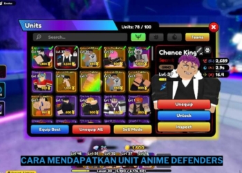 Unit anime defenders: daftar lengkap dan cara mendapatkannya