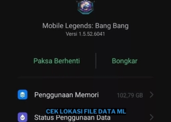 Cara cek lokasi file data mobile legends (ml)