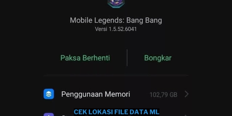 Cara cek lokasi file data mobile legends (ml)