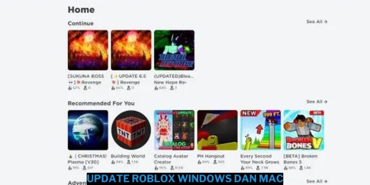 Cara update roblox di windows dan mac