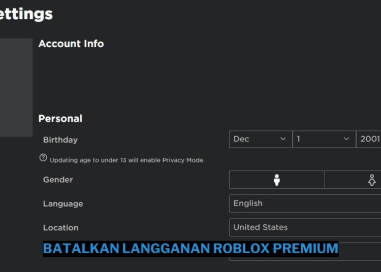 Cara membatalkan langganan roblox premium mudah