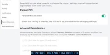 Cara mengatur kontrol orang tua di roblox