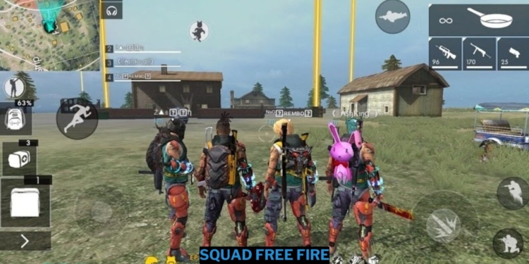 Cara bermain squad free fire seperti pro