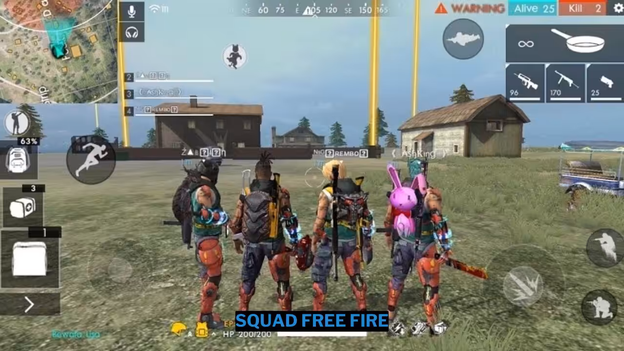 Cara Bermain Squad Free Fire Seperti Pro