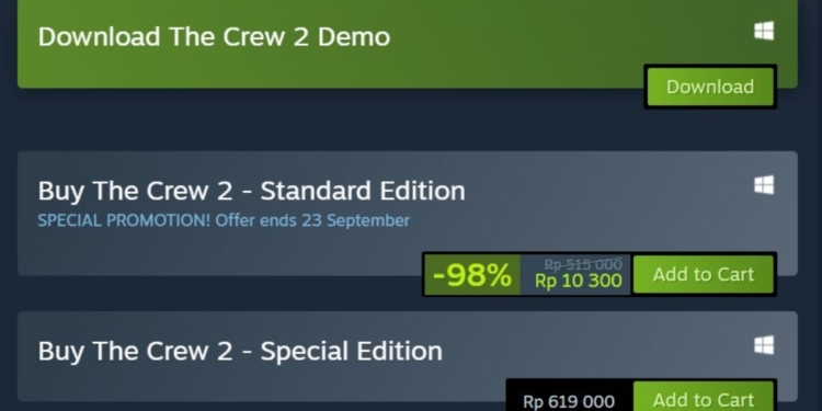 Dapat mode offline, the crew 2 bisa dibeli dengan 10 ribu rupiah!