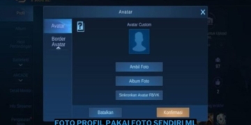Cara menggunakan foto profil pakai foto sendiri mobile legends