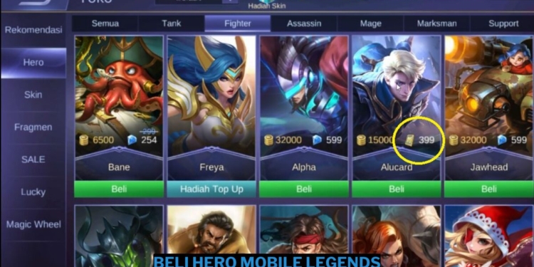 4 cara beli hero (ml) mobile legends mudah