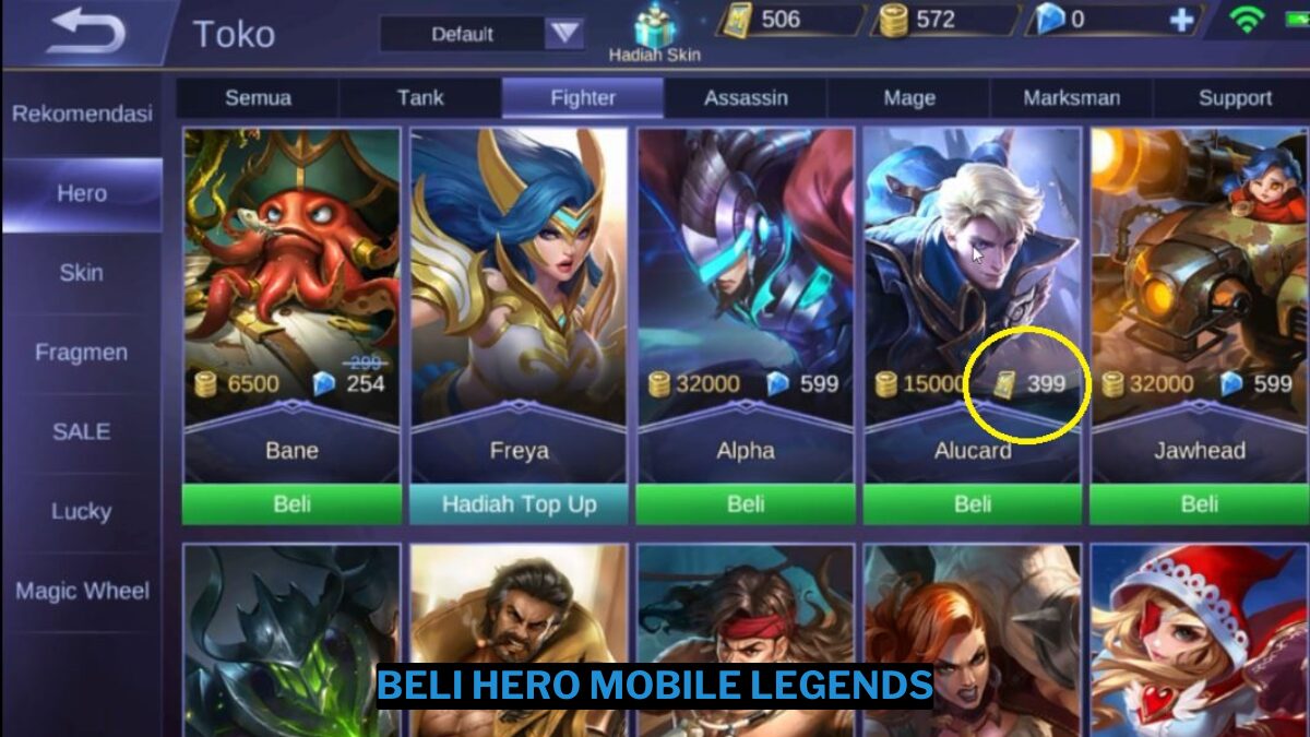 4 cara beli hero (ml) mobile legends mudah