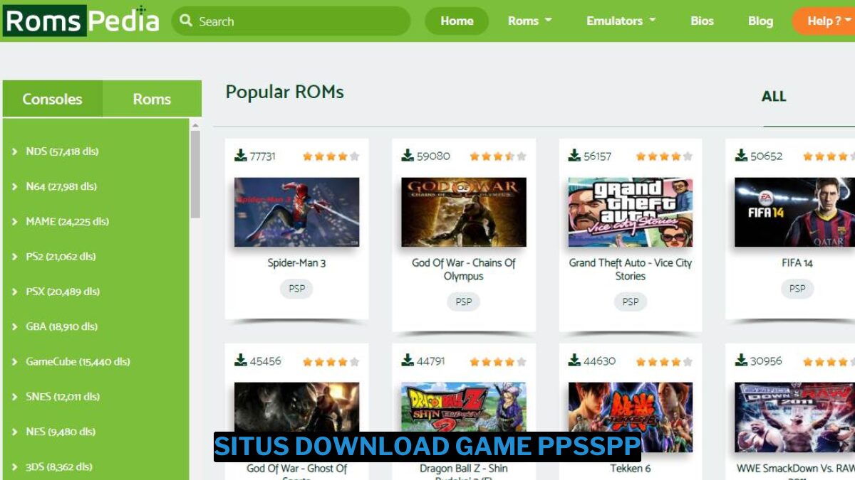 10 situs download game ppsspp gratis terbaik!