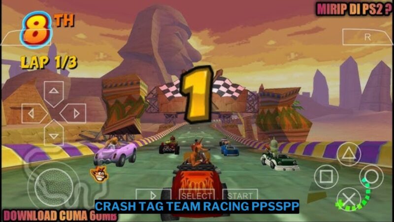 Download Crash Tag Team Racing PPSSPP ISO Ukuran Kecil