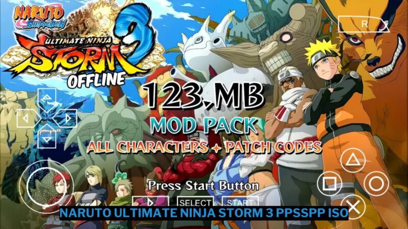 Download NARUTO: Ultimate Ninja Storm 3 PPSSPP ISO Ukuran Kecil