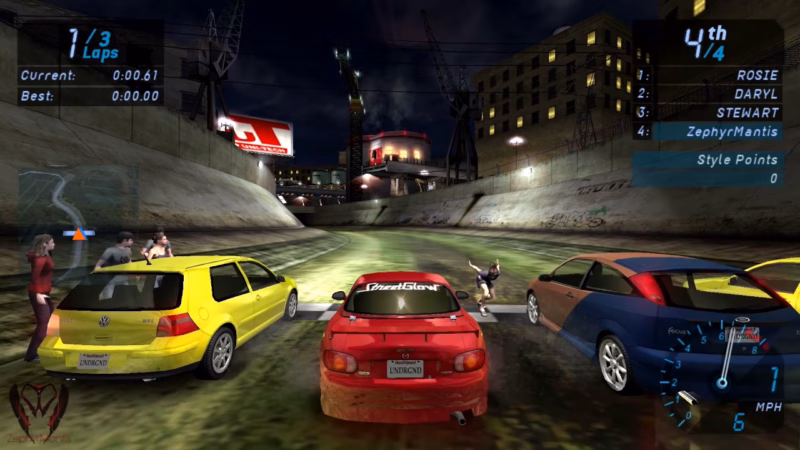 Gambar cover game Need For Speed Underground untuk PSP dengan ukuran kecil