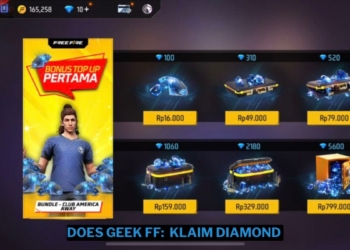 Does geek ff: ayo klaim diamond dan bundle gratis!