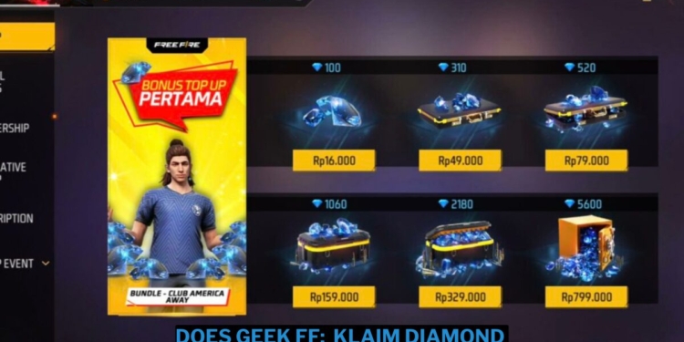 Does geek ff: ayo klaim diamond dan bundle gratis!