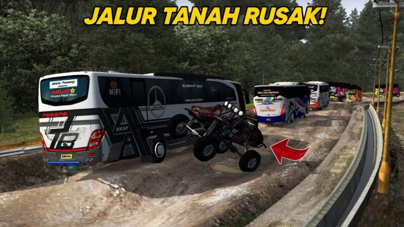 Bussid jalan rusak youtube