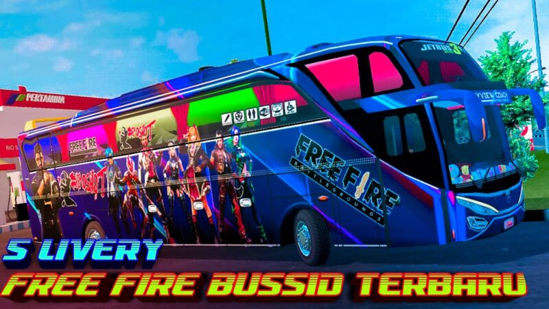 Download Livery Bussid Free Fire Youtube