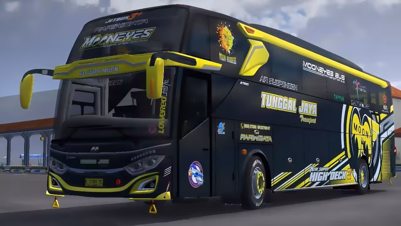 25+ Download Livery BUSSID Tunggal Jaya Mooneyes, Jernih!