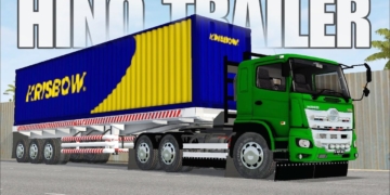 Mod bussid truck trailer panjang muatan berat youtube