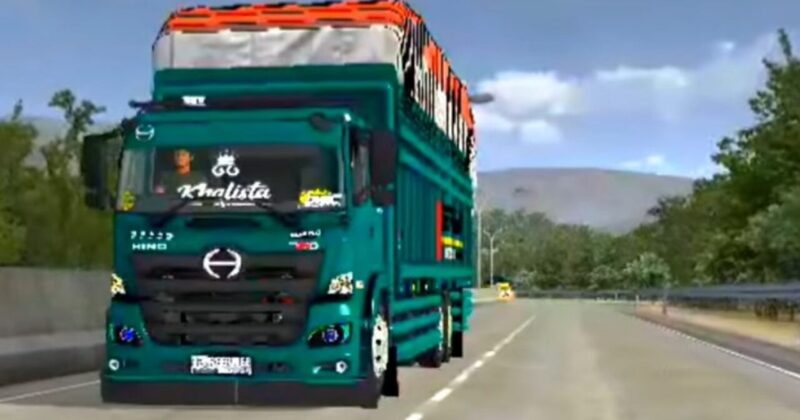 Mod bussid truck trailer panjang suara