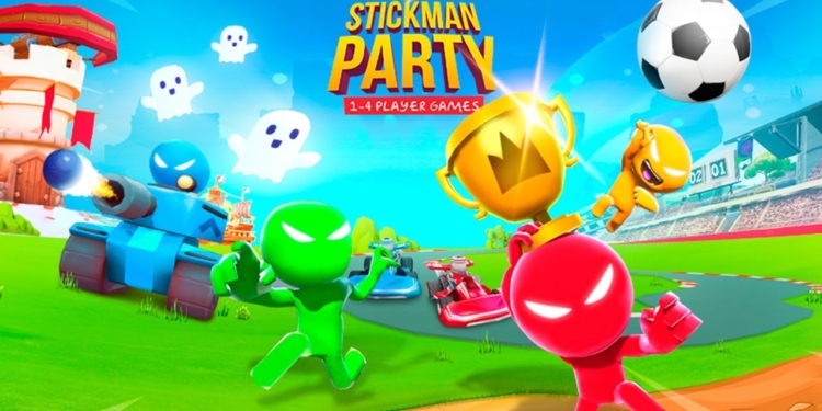 Download game stickman party uptodwon