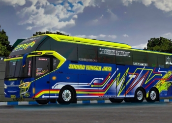 Template livery bussid 3d keren lapak gaming