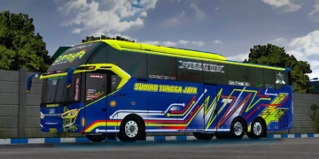 Template livery bussid 3d keren lapak gaming