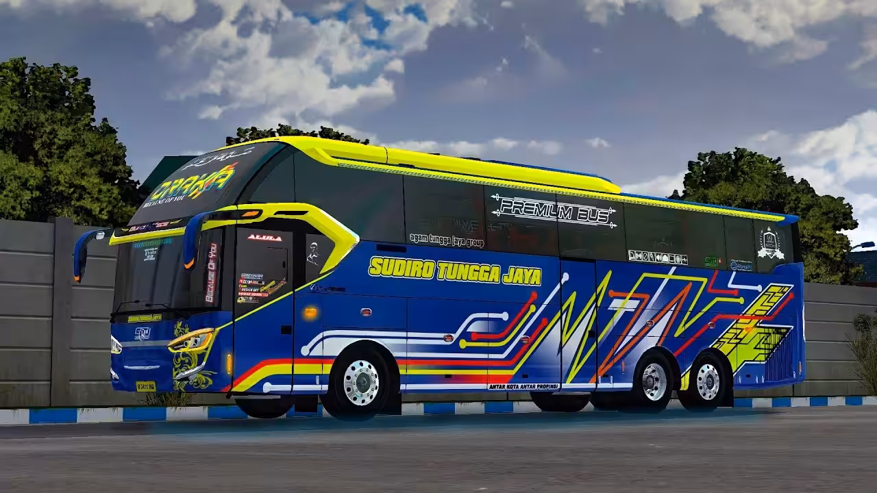 Template Livery Bussid 3d Keren Lapak Gaming