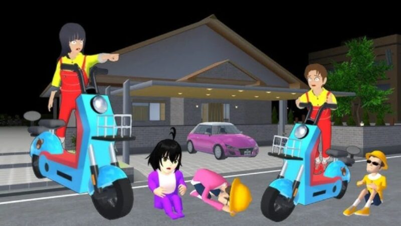 Cara Berkendara Motor Listrik Di Sakura School Simulator Gadget Viva