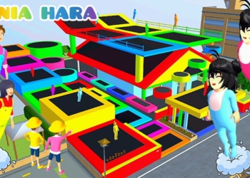 Cara bermain trampolin di sakura school simulator youtube