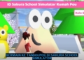 Cara bermain ke taman pou di sakura school simulator