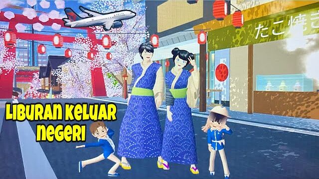 Cara liburan ke jepang di sakura school simulator lengkap