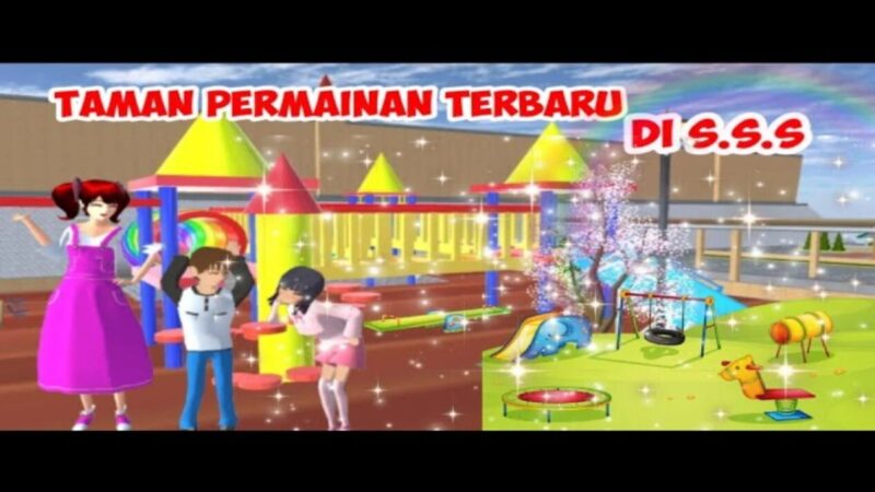 Cara membangun taman bermain sakura school simulator gadget viva