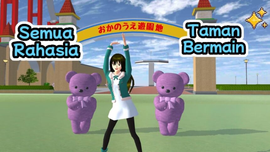 Cara membangun taman bermain sakura school simulator youtube