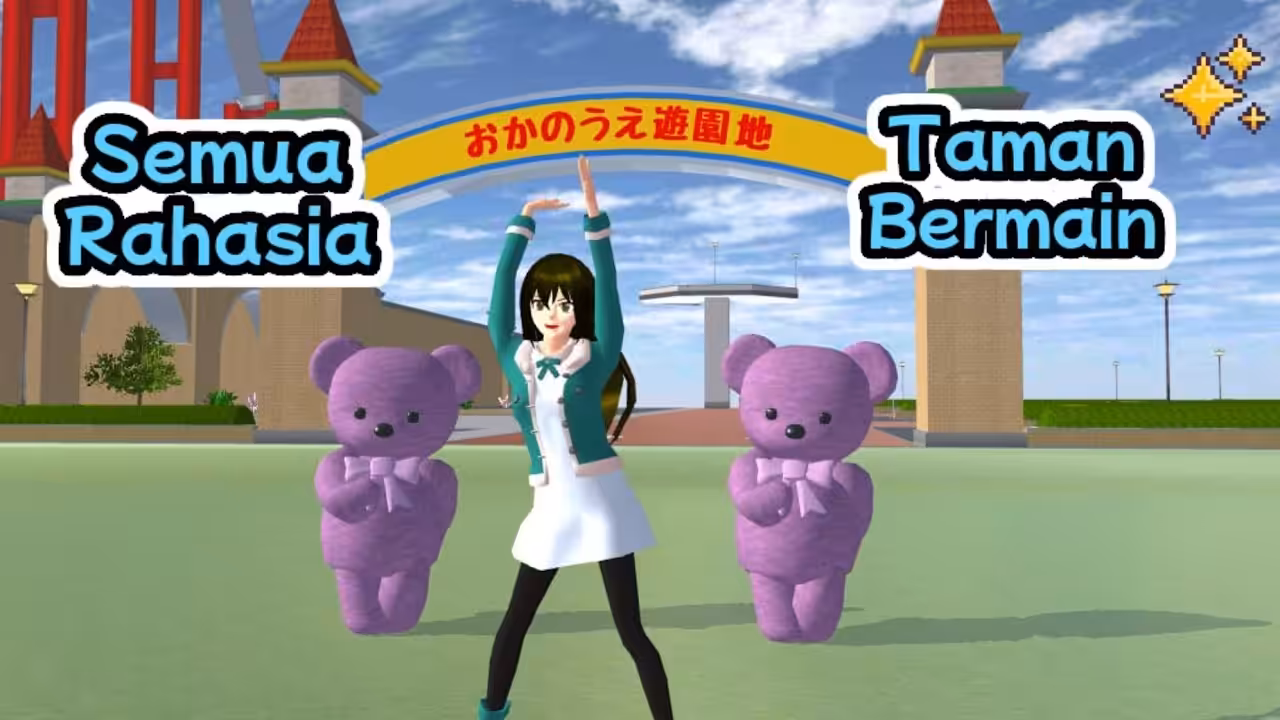 Cara Membangun Taman Bermain Sakura School Simulator Youtube