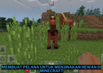 Cara membuat pelana untuk menjinakan hewan di minecraft