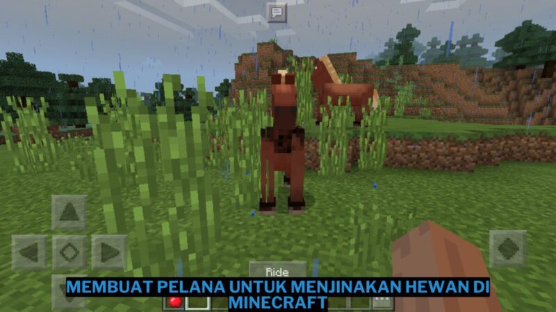 Cara Membuat Pelana Untuk Menjinakan Hewan Di Minecraft