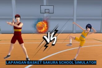 Cara mendapatkan lapangan basket di sakura school simulator keren