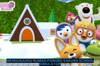 Cara mengunjungi rumah pororo di sakura school simulator