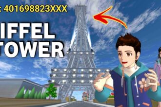 Menara eifel paris sakura school simulator youtube