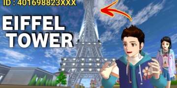 Menara eifel paris sakura school simulator youtube