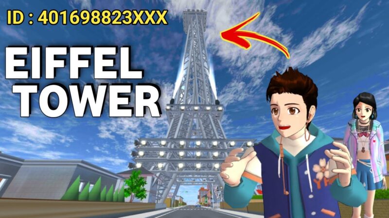 Menara Eifel Paris Sakura School Simulator Youtube