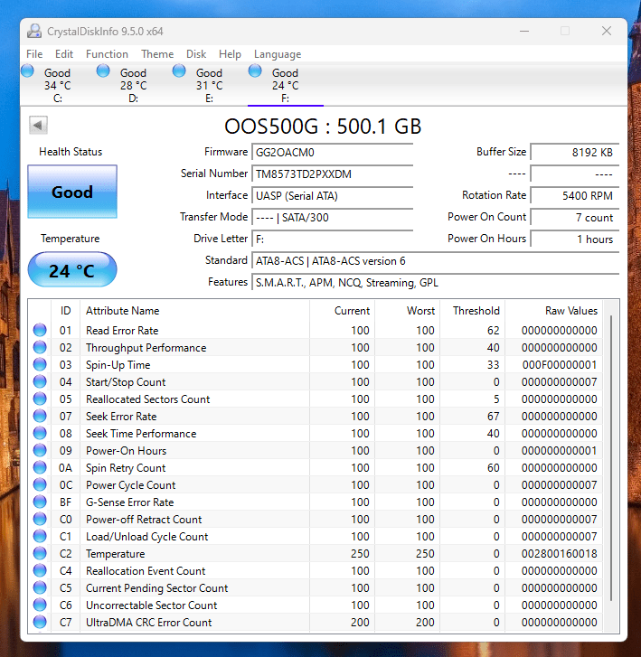 Ss crystaldiskinfo external expansion