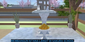 Tutorial membangun istana langit di sakura school simulator lengkap